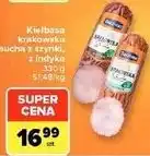 Carrefour Market Kiełbasa krakowska sucha z szynki, z indyka Tarczyński oferta