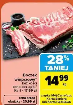 Carrefour Boczek wieprzowy bez kości oferta