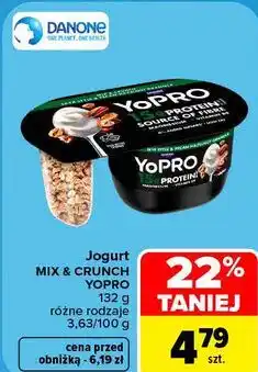 Carrefour Jogurt Mix & Crunch YoPro Danone oferta