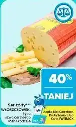Carrefour Market Ser żółty Włoszczowski typu szwajcarskiego oferta