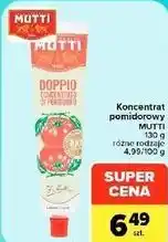 Carrefour Market Koncentrat pomidorowy MUTTI 130 g różne rodzaje oferta