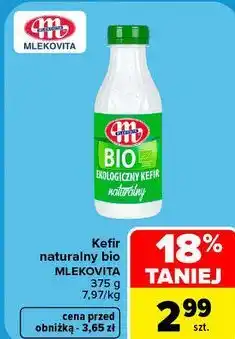 Carrefour Kefir naturalny bio Mlekovita oferta