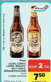Carrefour Market Piwo Kozel Černý, Ležák, Řezaný, Bílý Lehký, Bezalkoholowe oferta