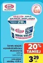 Carrefour Market Serek wiejski wysokobiałkowy MLEKOVITA oferta