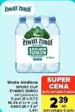 Carrefour Market Woda źródlana Sport Cup Żywiec Zdrój niegazowana oferta