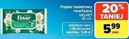 Carrefour Market Papier toaletowy nawilżany Velvet oferta