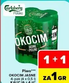 Carrefour Piwo Okocim Jasne Pełne oferta