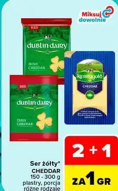 Carrefour Ser żółty Cheddar Dublin Dairy, Kerrygold oferta