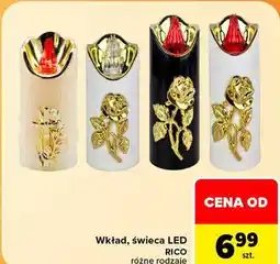 Carrefour Wkład, świeca LED RICO różne rodzaje oferta