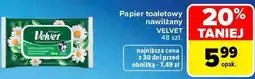 Carrefour Papier toaletowy nawilżany Velvet oferta