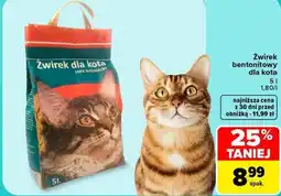 Carrefour Żwirek bentonitowy dla kota oferta