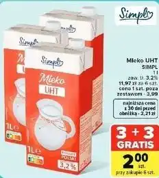 Carrefour Market Mleko UHT Simpl 3,2% oferta