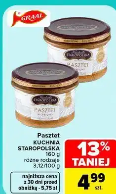 Carrefour Pasztet Kuchnia Staropolska Graal oferta