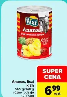 Carrefour Ananas, liczi Kier oferta