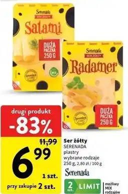 Intermarche Ser żółty Serenada plastry oferta