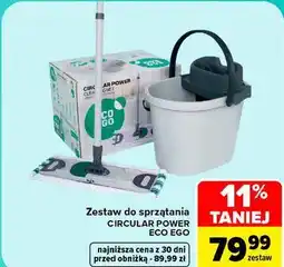 Carrefour Zestaw do sprzątania CIRCULAR POWER ECO EGO oferta
