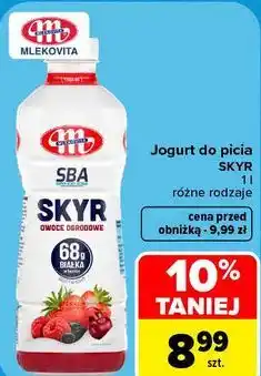 Carrefour Jogurt do picia SKYR Mlekovita oferta