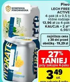 Carrefour Piwo bezalkoholowe Lech Free Active oferta