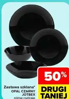 Carrefour Zastawa szklana OPAL CZARNY JOTBEX oferta
