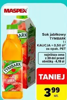 Carrefour Sok jabłkowy Tymbark oferta