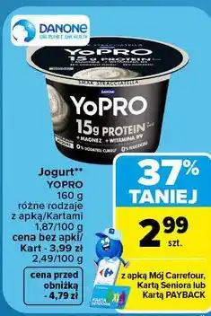 Carrefour Jogurt YOPRO Danone oferta