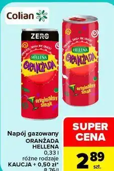 Carrefour Napój gazowany Oranżada Hellena oferta
