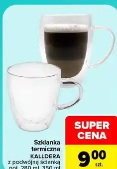 Carrefour Szklanka termiczna KALLDERA z podwójną ścianką poj. 280 ml, 350 ml oferta