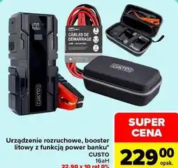 Carrefour Urządzenie rozruchowe, booster litowy z funkcją power banku CUSTO 16aH oferta