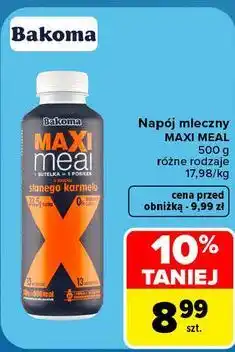 Carrefour Napój mleczny MAXI MEAL Bakoma oferta