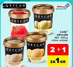 Carrefour Lody GRYCAN 480-500 g, różne rodzaje oferta