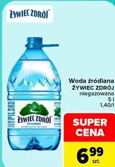 Carrefour Woda źródlana Żywiec Zdrój niegazowana oferta