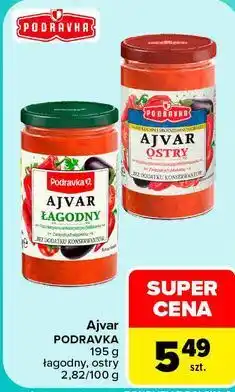 Carrefour Ajvar PODRAVKA 195 g łagodny, ostry oferta