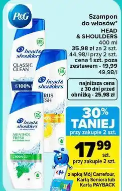 Carrefour Szampon do włosów Head & Shoulders oferta
