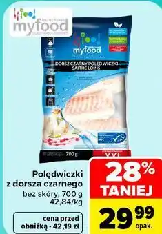 Carrefour Polędwiczki z dorsza czarnego myfood oferta