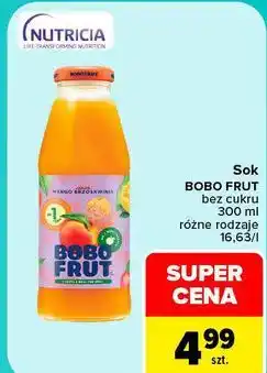 Carrefour Sok BOBO FRUT bez cukru oferta