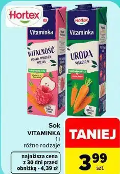 Carrefour Sok Vitaminka Hortex oferta