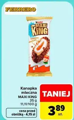 Carrefour Kanapka mleczna Kinder Maxi King oferta