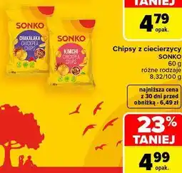 Carrefour Chipsy z ciecierzycy Sonko oferta