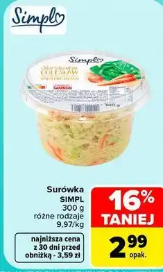 Carrefour Surówka Simpl oferta