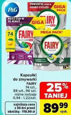 Carrefour Kapsułki do zmywarki FAIRY oferta