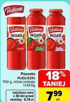 Carrefour Passata PUDLISZKI 700 g różne rodzaje oferta