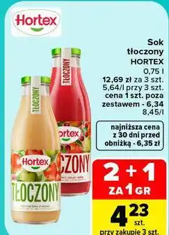 Carrefour Sok tłoczony Hortex oferta