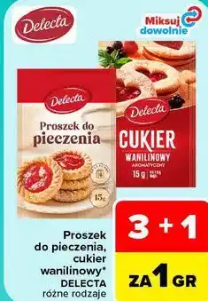 Carrefour Proszek do pieczenia, cukier wanilinowy Delecta oferta