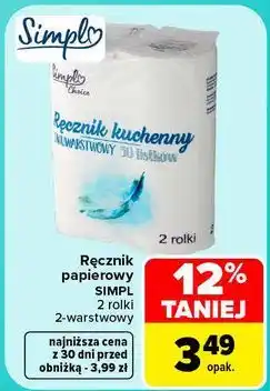 Carrefour Ręcznik papierowy Simpl oferta