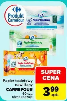 Carrefour Papier toaletowy nawilżany Carrefour oferta