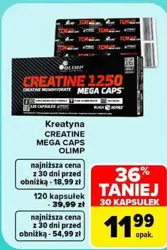 Carrefour Kreatyna CREATINE MEGA CAPS Olimp, 30 kapsułek oferta