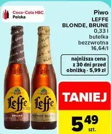 Carrefour Piwo Leffe Blonde, Brune oferta