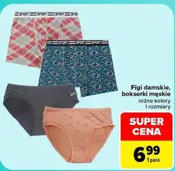 Carrefour Figi damskie, bokserki męskie oferta