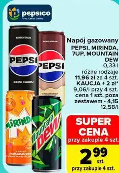 Carrefour Napój gazowany Pepsi, Mirinda, 7UP, Mountain Dew oferta
