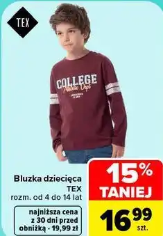 Carrefour Bluzka dziecięca TEX oferta